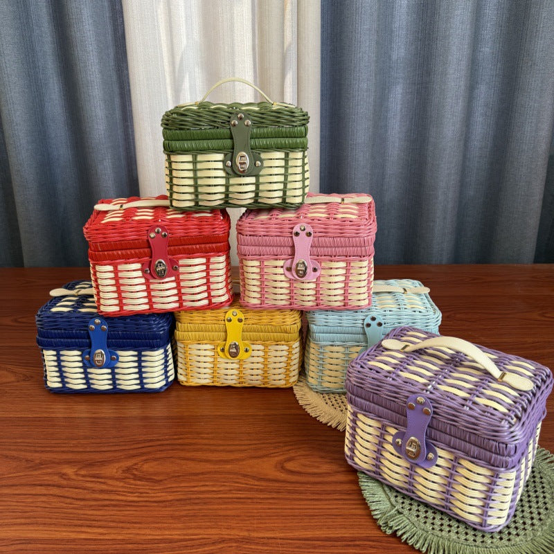 Vintage Picknick Aufbewahrungskorb Karnz