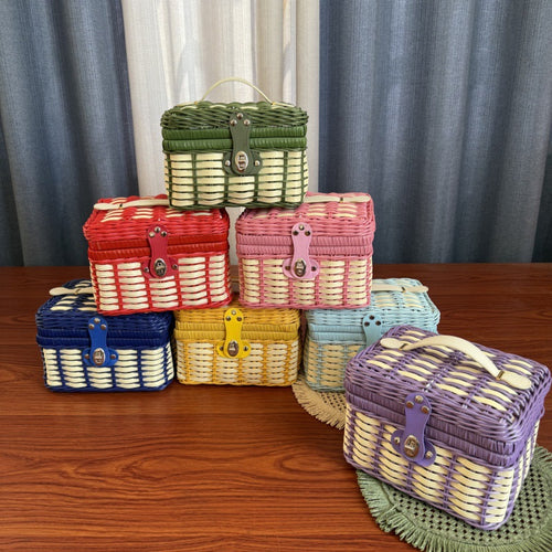 Vintage Picknick Aufbewahrungskorb Karnz