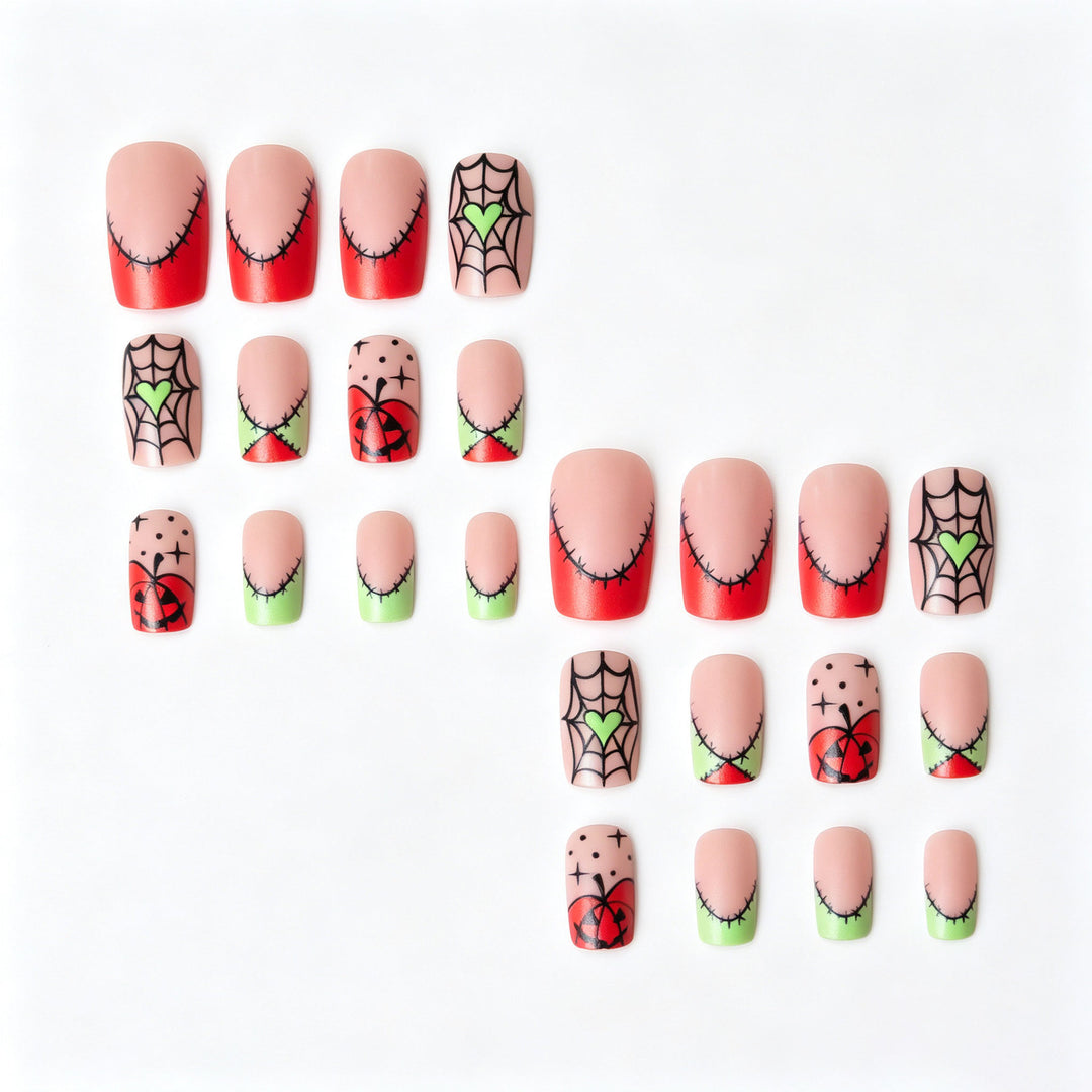 Kreatives Halloween Nagelkunst Design Kit