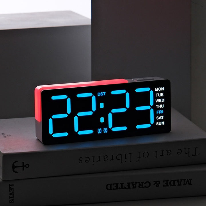 Digitaler Led Wecker mit Integrierter Temperatur- und Wochentagsanzeige Karnz