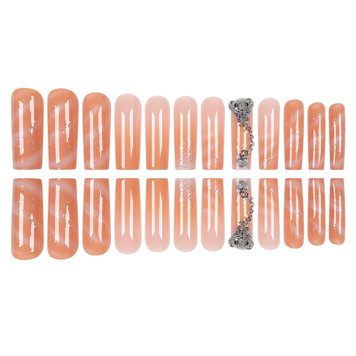 Dekorative Lange Stiletto Nagelkunst Extensions Karnz