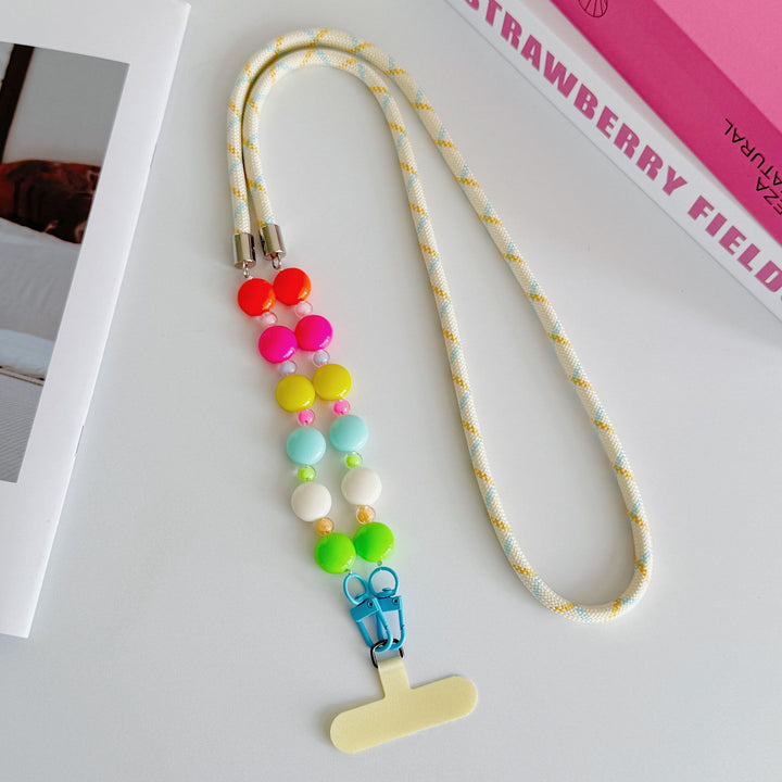 Handykette mit bunten Perlen Karnz
