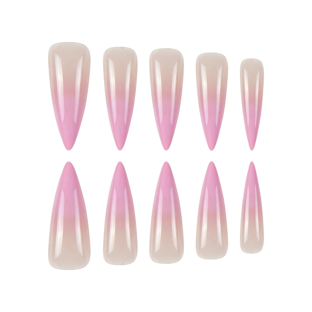Ombre Stiletto Press-On Nägel Karnz