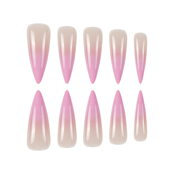 Ombre Stiletto Press-On Nägel Karnz