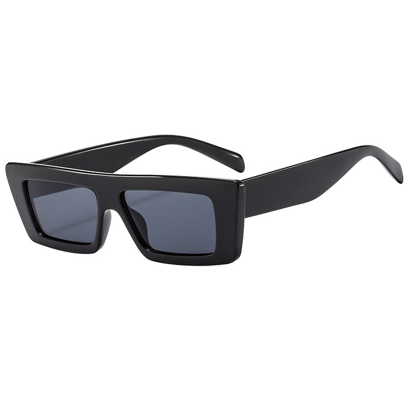 Damen Modische rechteckige Sonnenbrille im modernen Design Karnz