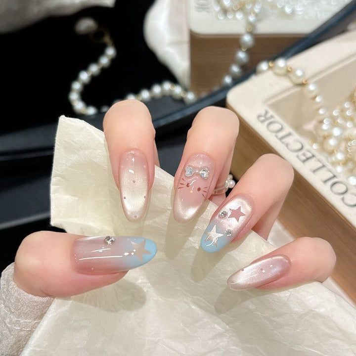 Premium Glitzernde Press-On Nagelerweiterungen Karnz