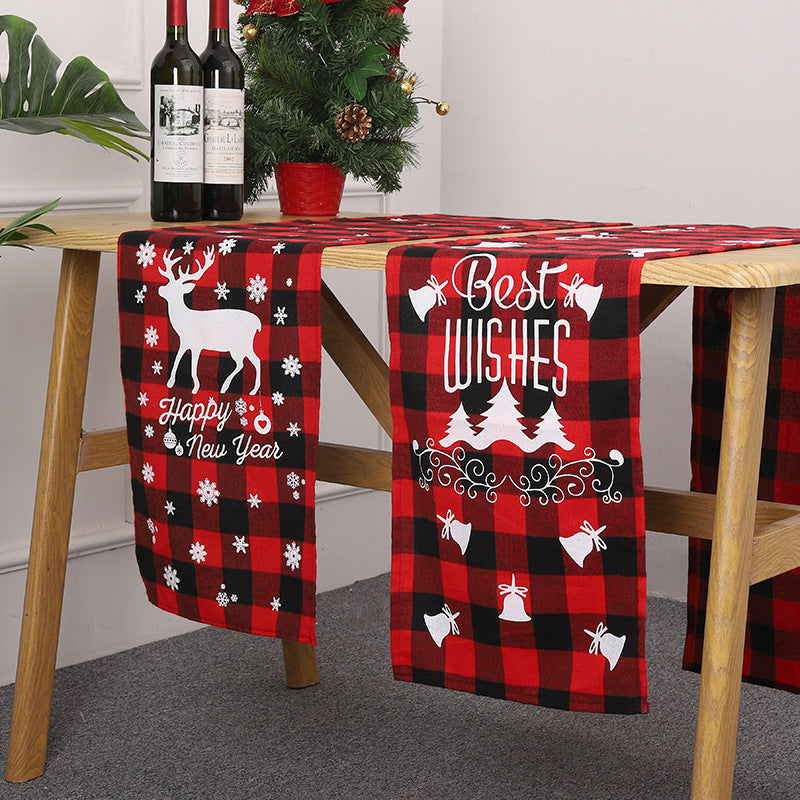 Festlicher Tischläufer mit Weihnachtsmotiv Karnz