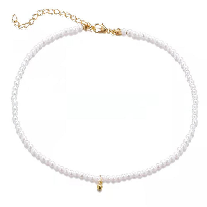 Elegante Perlenbesetzte Choker-Halskette Karnz