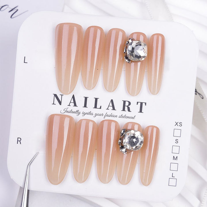 Künstlerisches 3D Schmetterling Press-On Nagelset Karnz