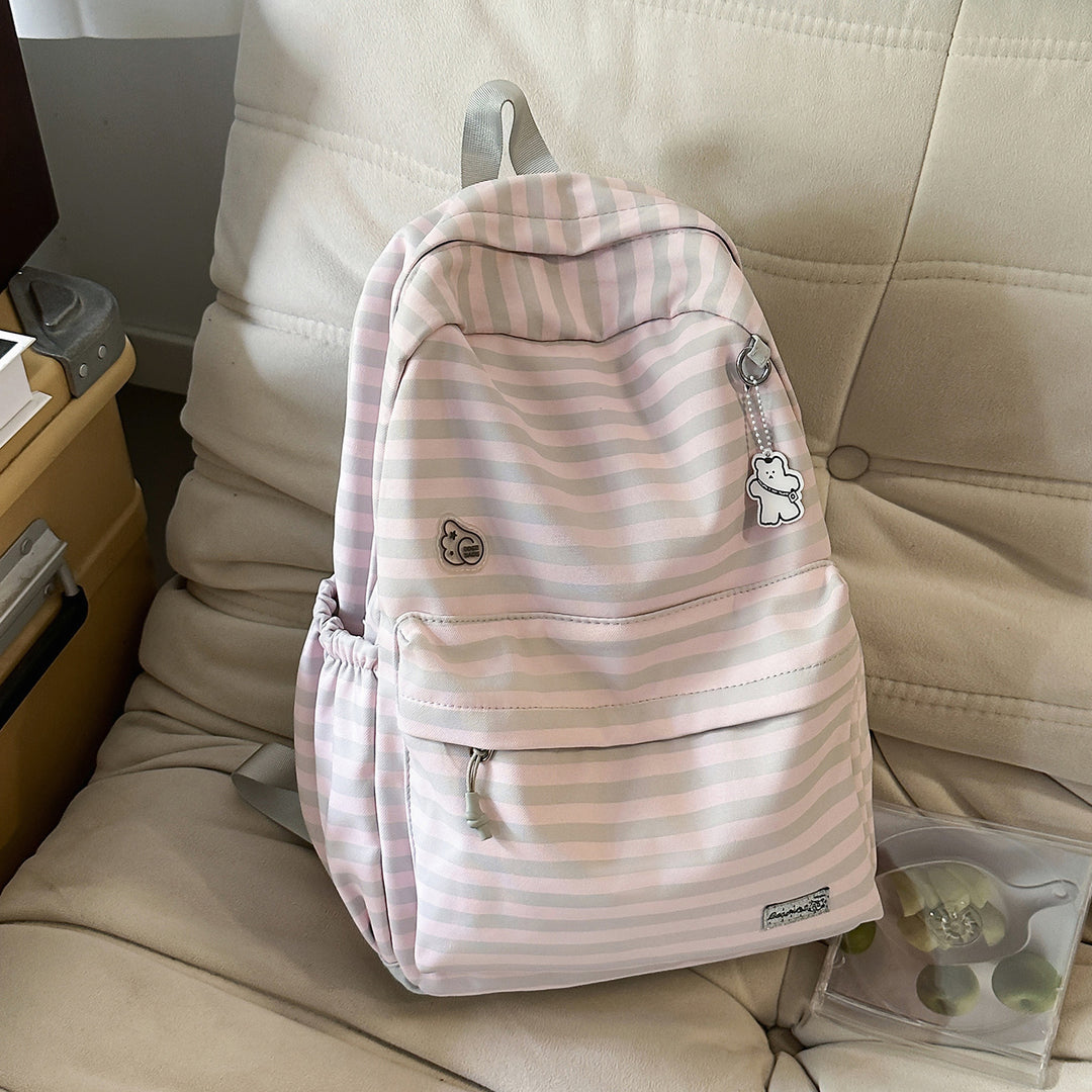 Süßes Cartoon-Design gestreifter Rucksack Karnz