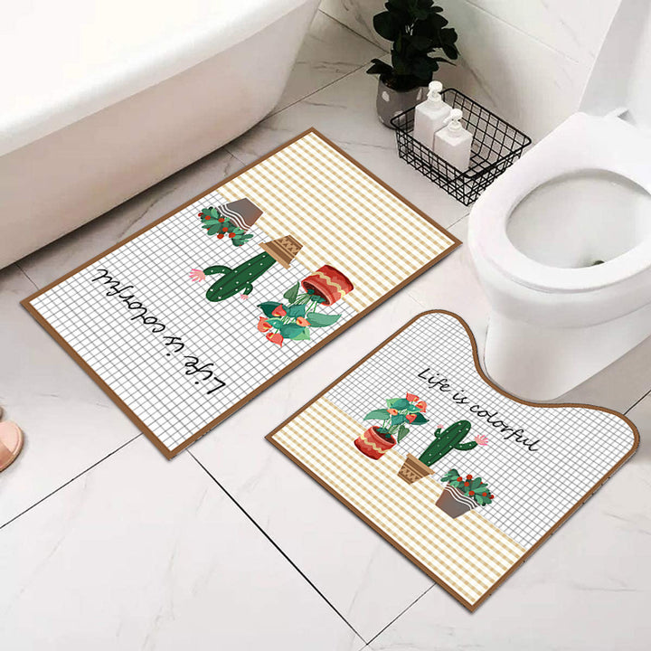 Weiches saugfähiges Badezimmermatte-Set