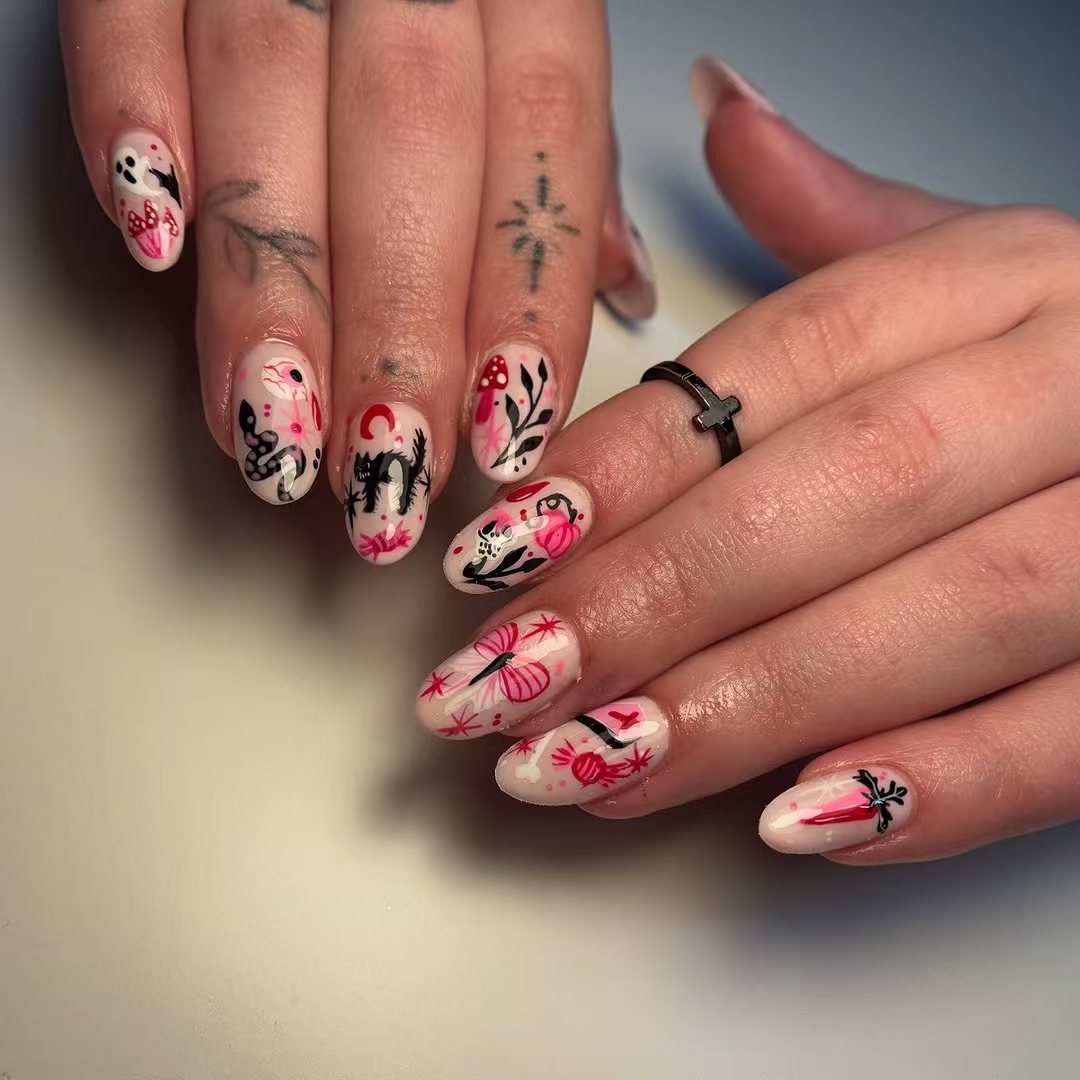 Künstlerische Nagelkunst