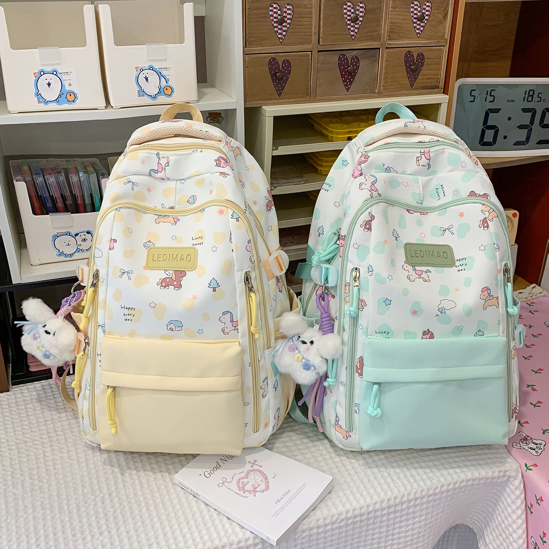 Verspielter Cartoon-Charakter-Rucksack Karnz