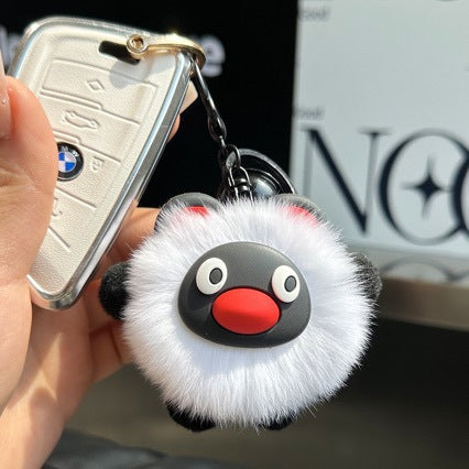 Flauschiger Schlüsselanhänger Charm Karnz