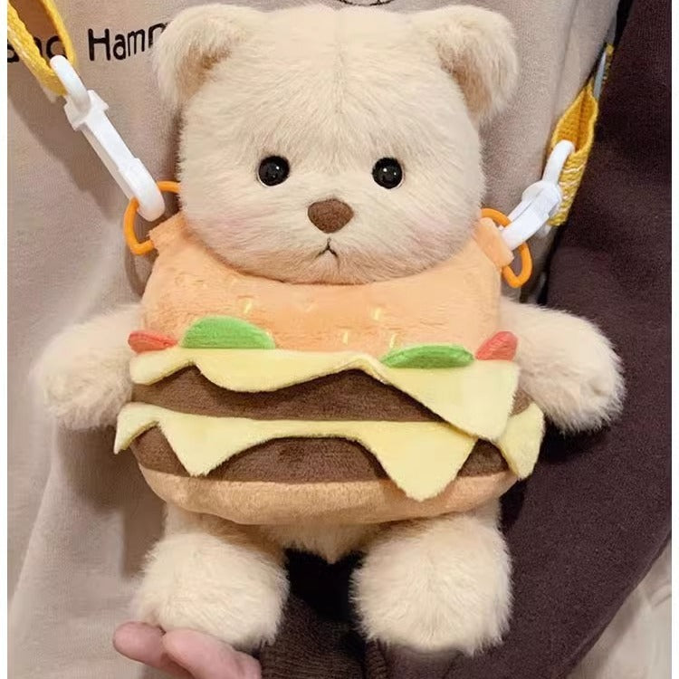 Plüsch-Burger-Themen-Teddy-Bär