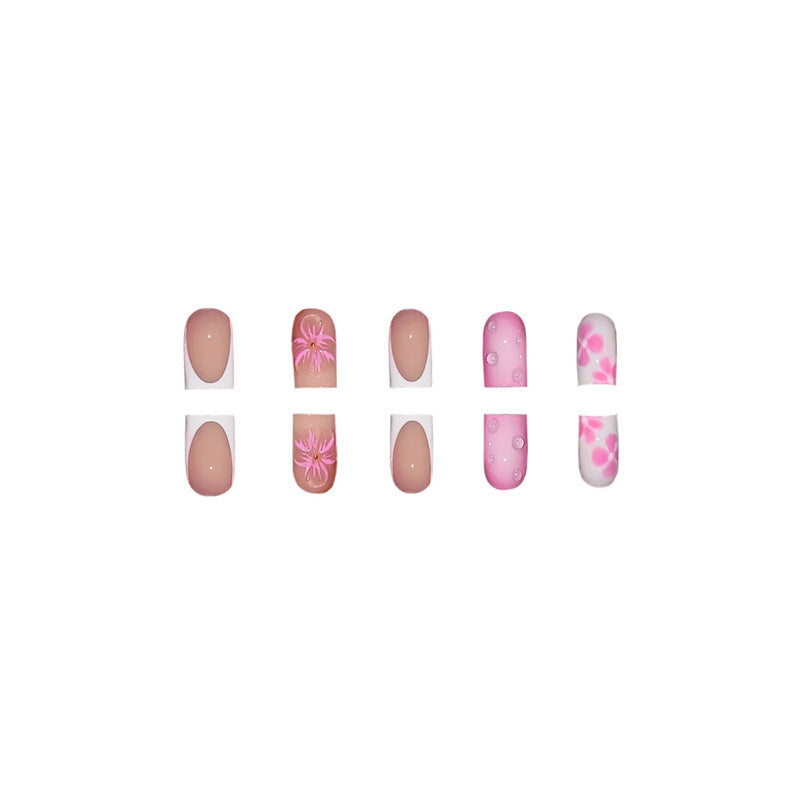Floral Design Press-On Nail Art Extensions Karnz