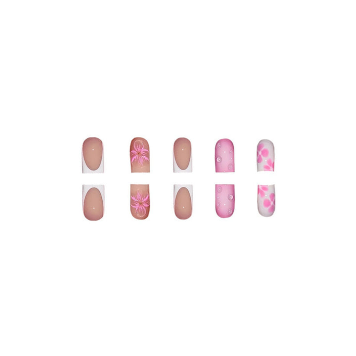 Floral Design Press-On Nail Art Extensions Karnz