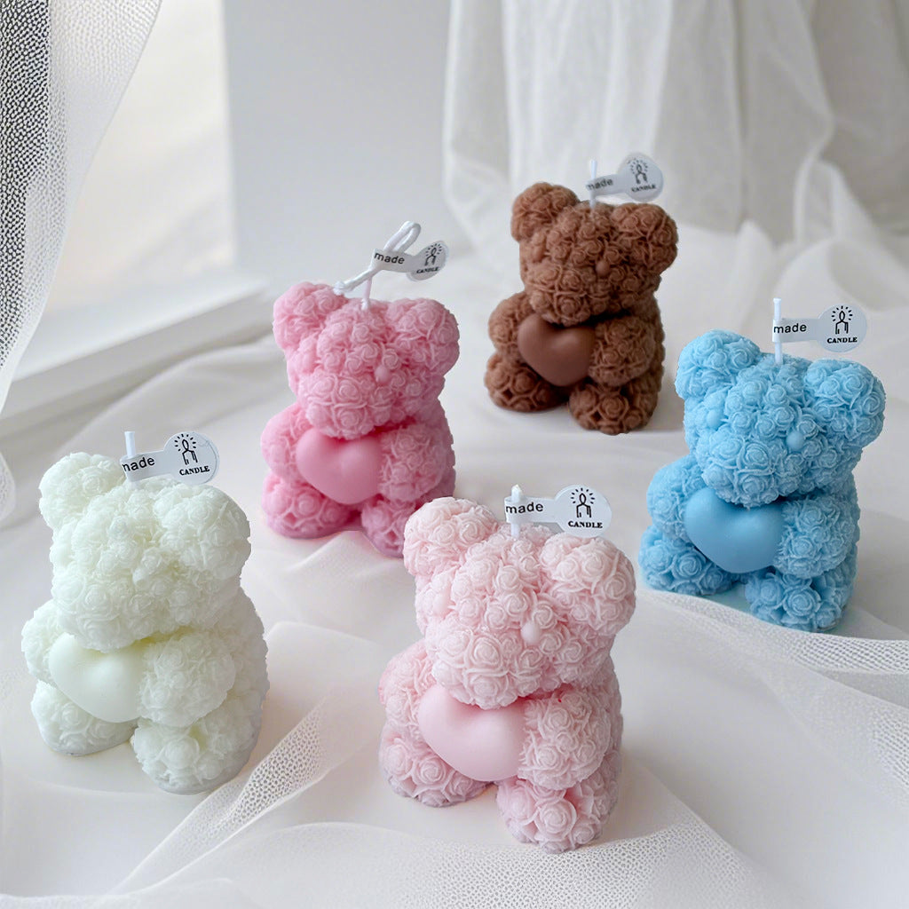 Künstlerische Teddy Bear Kerze