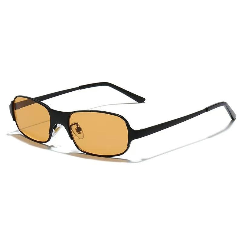 Damen moderne rechteckige Sonnenbrille mit UV-Schutz und komfortablem Gestell Karnz