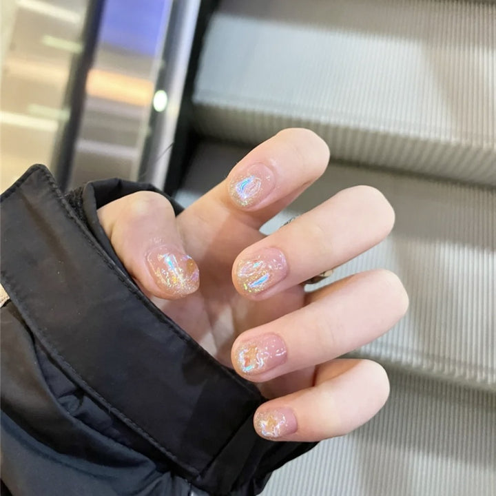 Funkelnd Glitzernd Press-On Nagelset Karnz