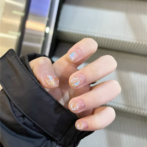 Funkelnd Glitzernd Press-On Nagelset Karnz