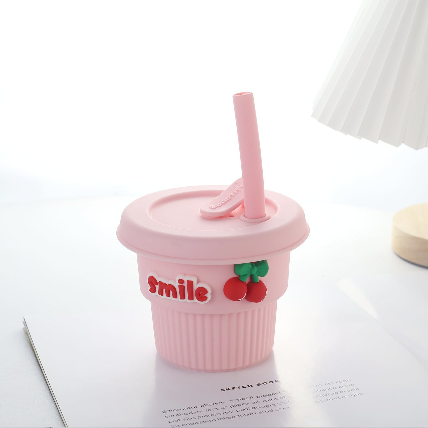 Damen kreativer Silikon-Trinkbecher mit lustigen Motiven Karnz