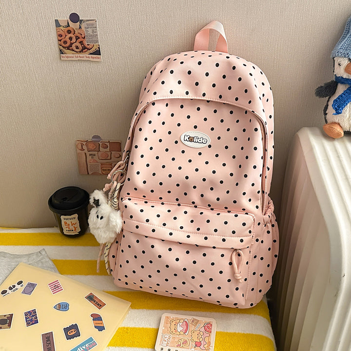 Stilvolle Punktmuster Leichte Rucksack Karnz