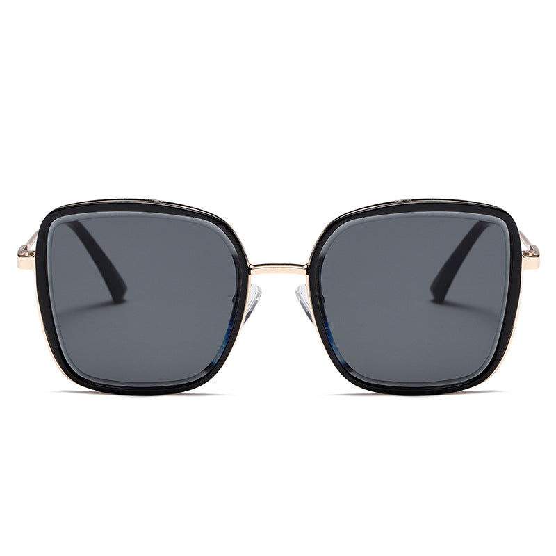 Damen Premium Sonnenbrille mit quadratischem Rahmen und verspiegelten Gläsern Karnz