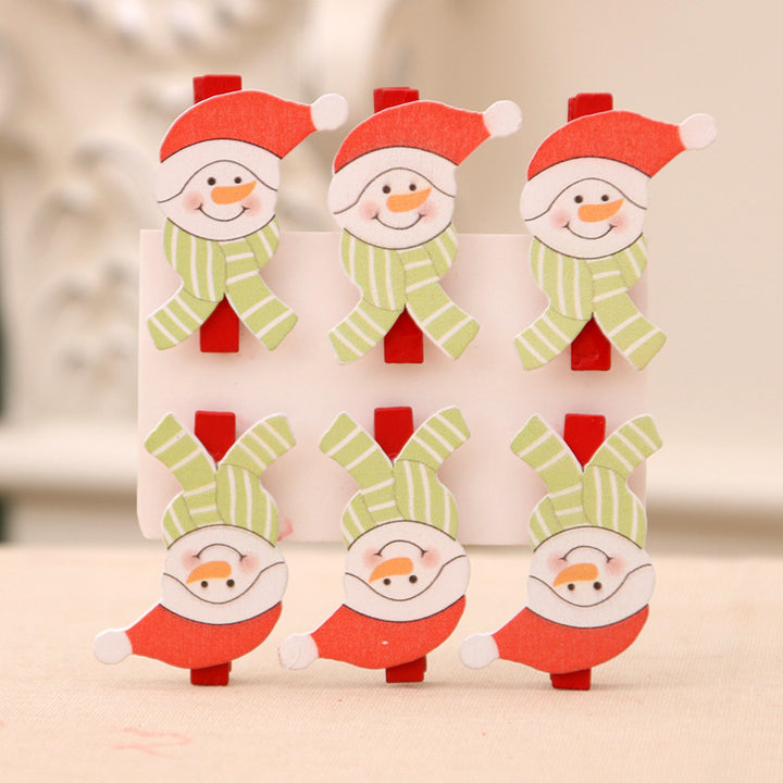 Dekoratives Weihnachtsmotiv Clip-Set Karnz