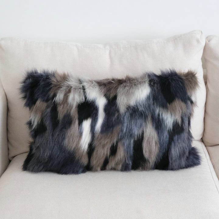 Faux-Fur-Akzentkissen für die Wohnkultur
