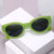 Damen modische quadratische Sonnenbrille mit verspiegelten Gläsern Karnz