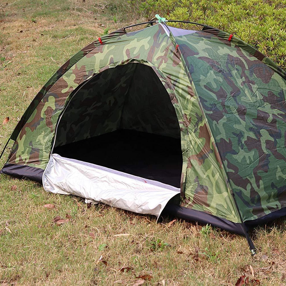 Unisex Tragbares Campingzelt mit Camouflage-Muster Karnz