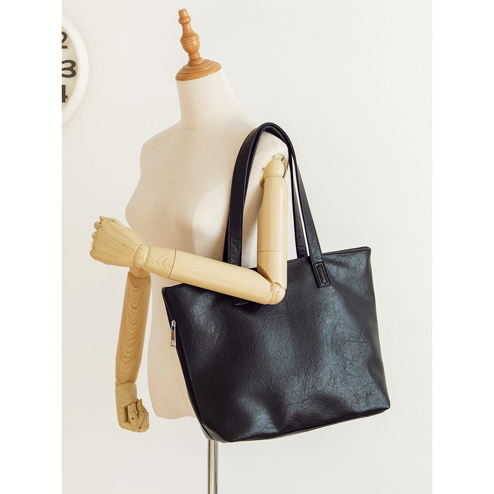 Luxuriöse Leder Tote Bag Karnz