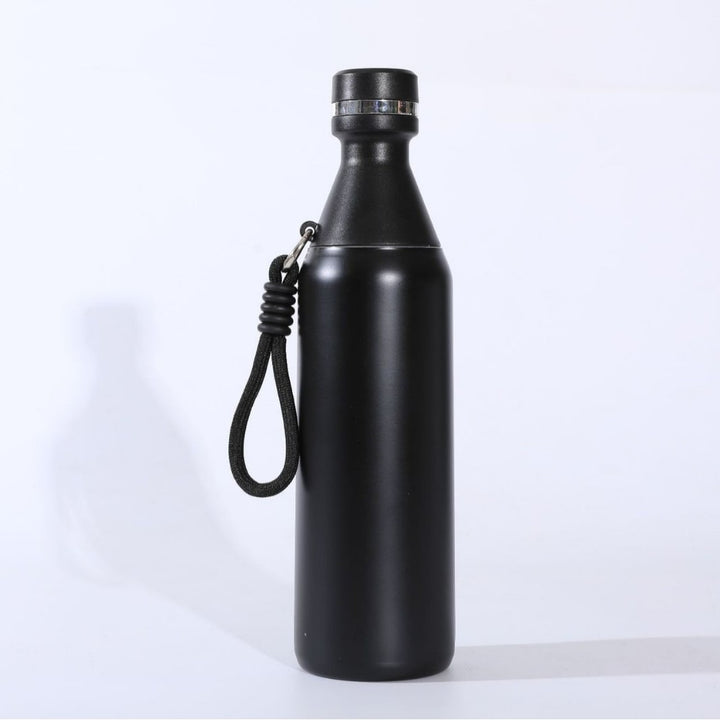 Damen isolierte Edelstahl Trinkflasche mit praktischem Tragegriff Karnz