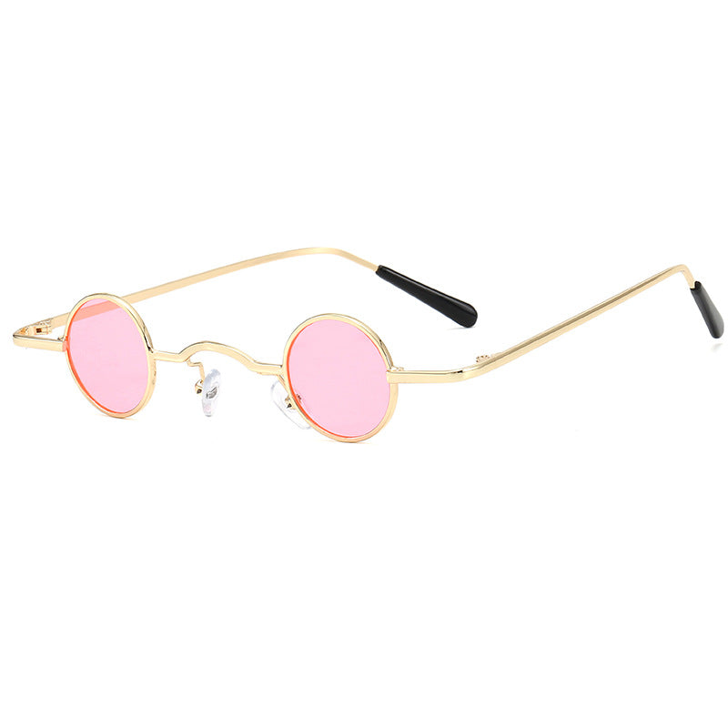 Damen modische runde Brille mit filigranem Metallrahmen Karnz