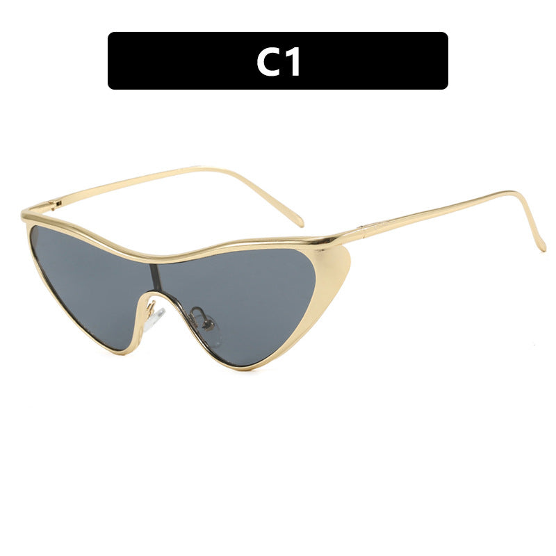 Damen extravagant geformte Sonnenbrille mit schützendem UV-Filter Karnz