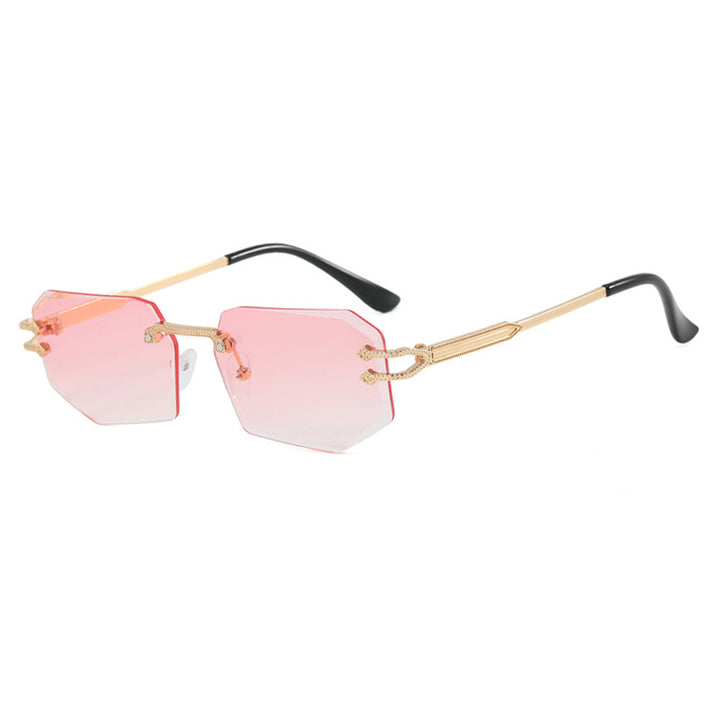 Damen geometrische Fashion-Sonnenbrille Karnz