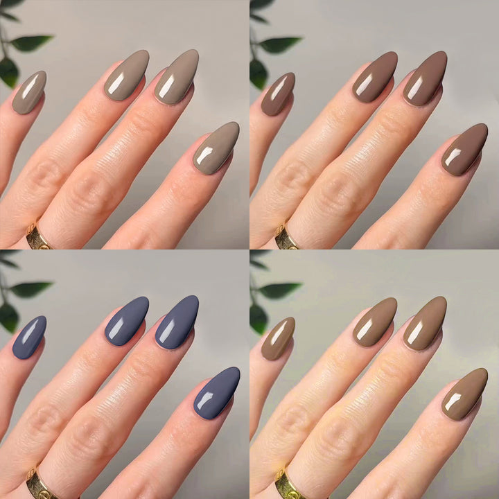 Kunstvolle Stiletto-Nägel mit elegantem Hochglanz-Finish Karnz