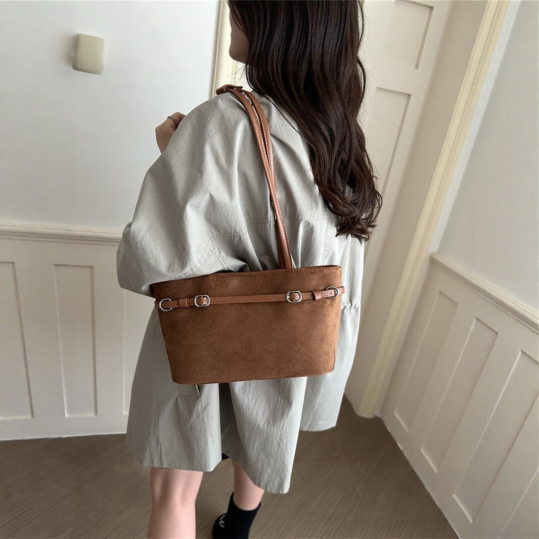 Elegante Strukturierte Schultertasche