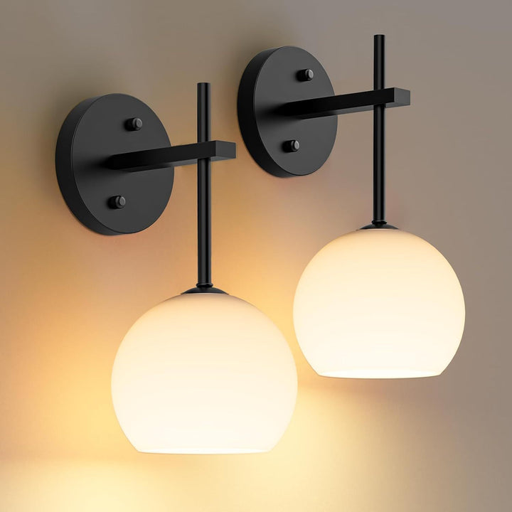 Moderne Glas Globe Wandlampe