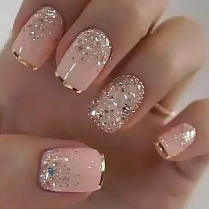 Glamorous Glitter Nagelkunst Karnz