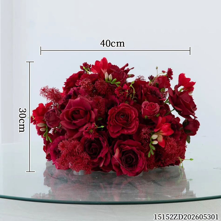 Elegante künstliche Blumen Tischdekoration