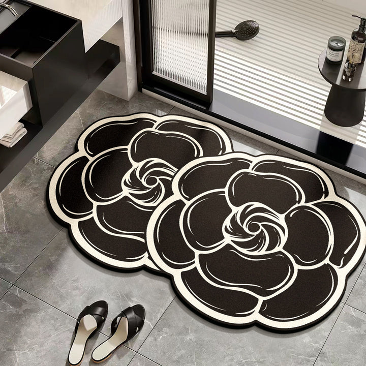 Floral Design Badezimmermatte