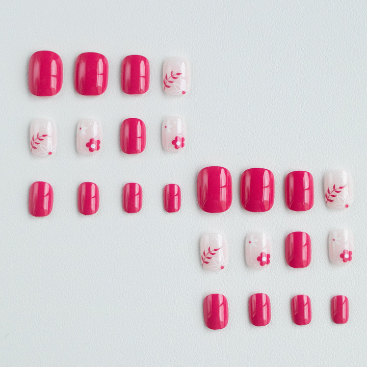Floral Nagelkunstset