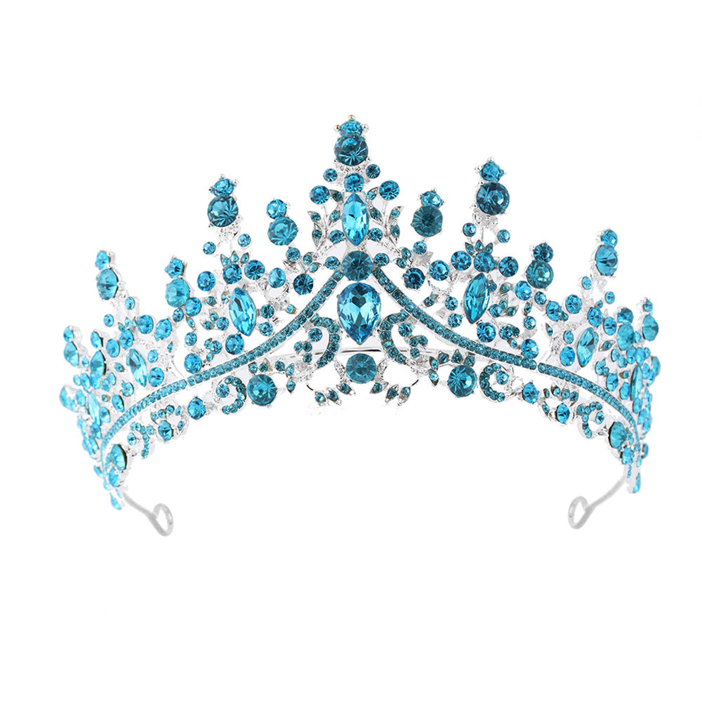 Damen Strass Tiara mit funkelnden Edelsteinen Karnz