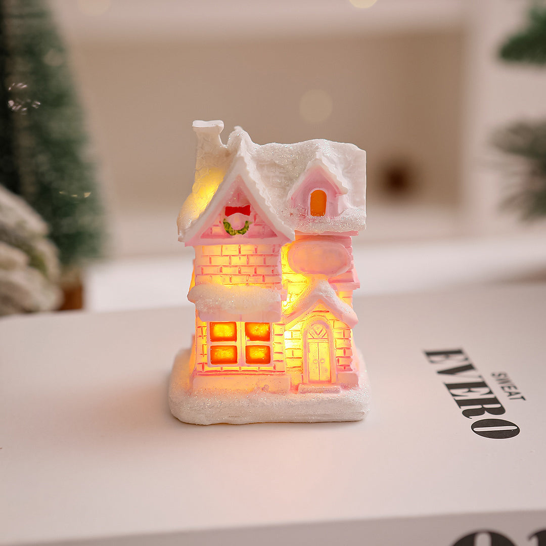 Beleuchtetes Weihnachtsdorf Haus Deko Karnz