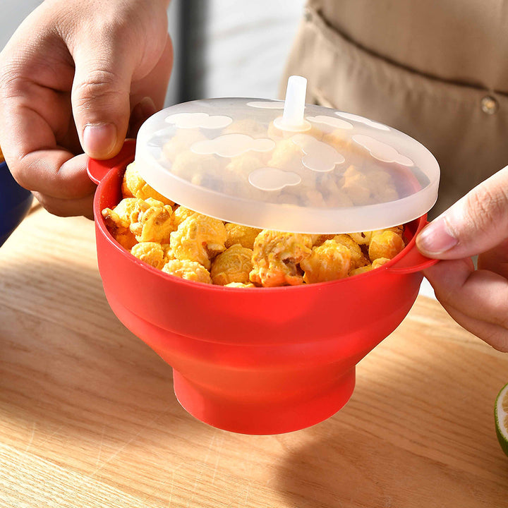 Silikon Popcornbehälter mit Deckel Karnz