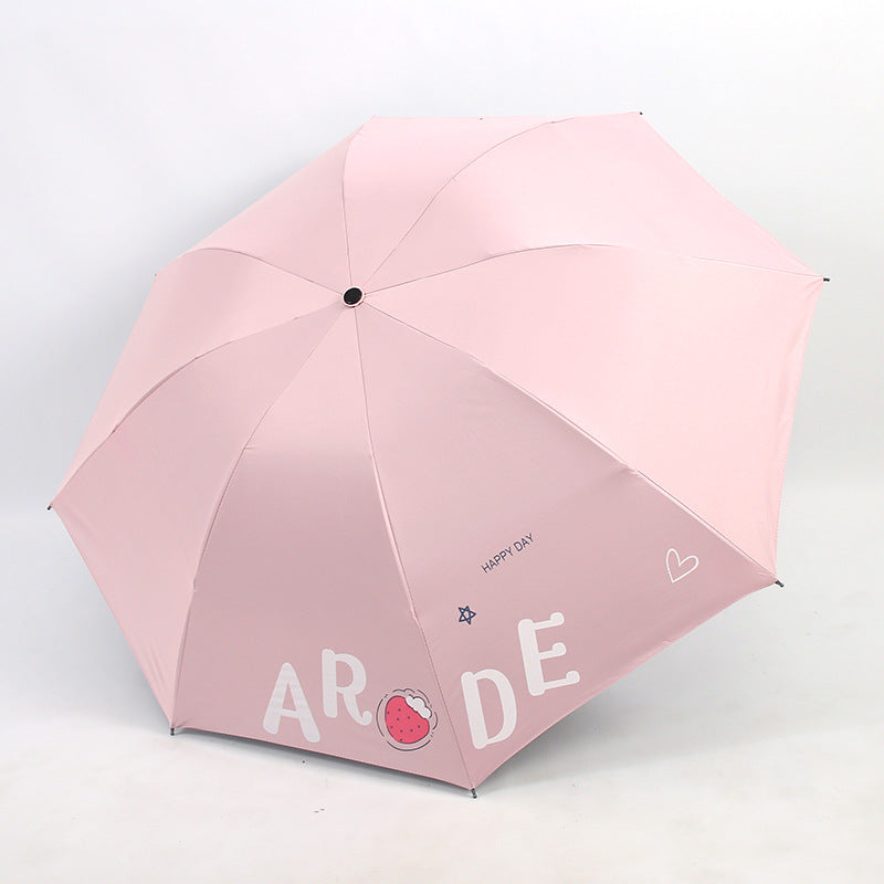 Damen Faltbarer Regenschirm mit fröhlichem Design Karnz