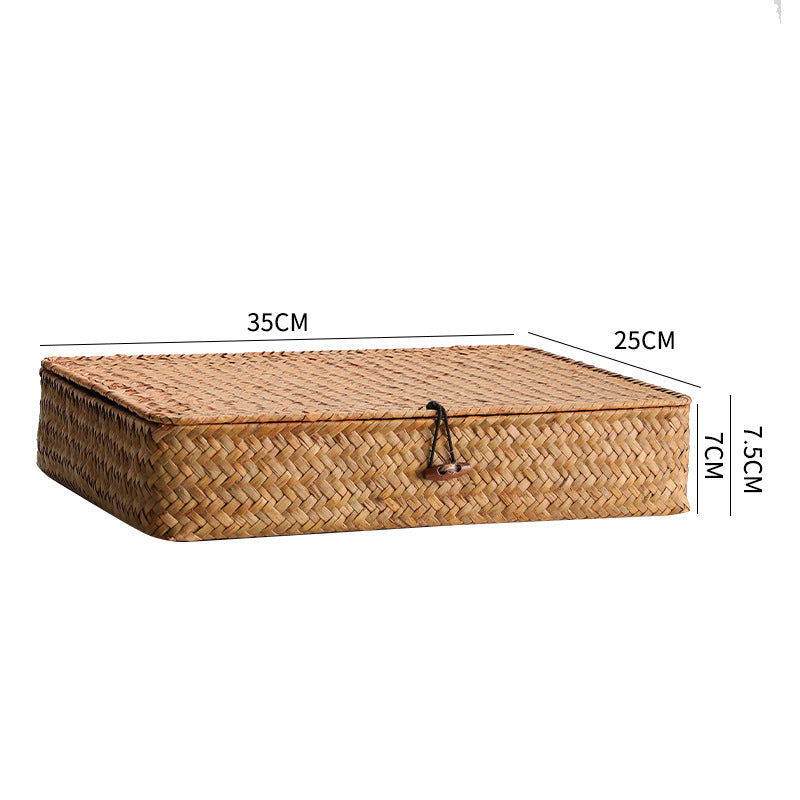 Unisex Handgewebte Aufbewahrungsbox mit Deckel Karnz