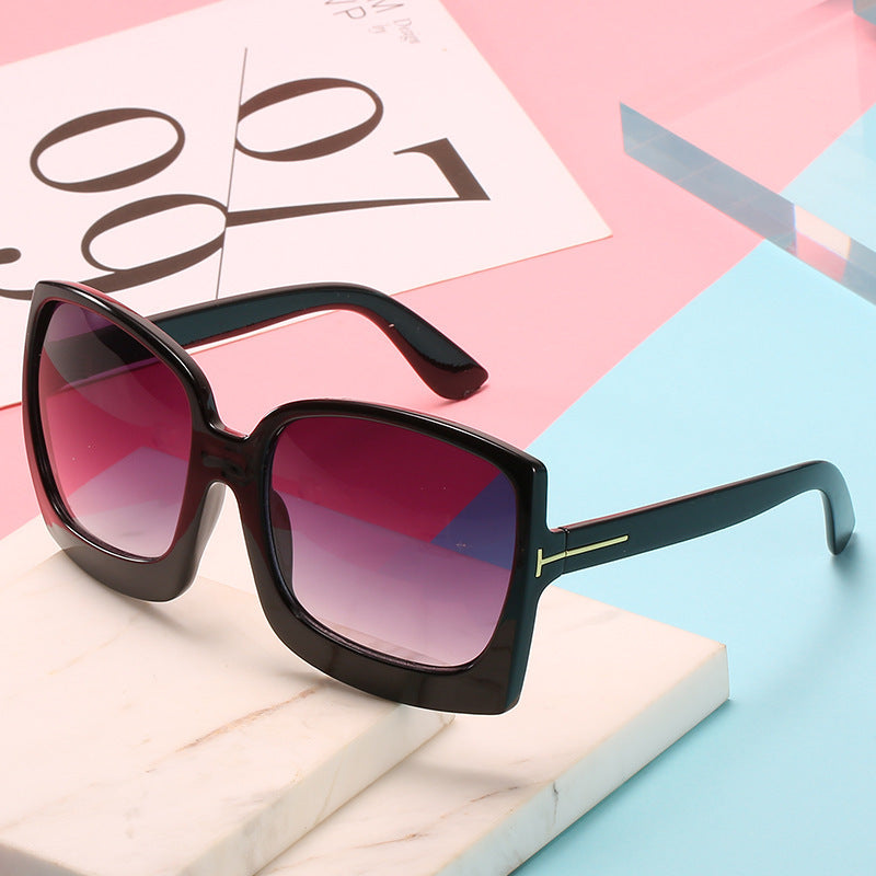 Oversized Fashion Gradient Sonnenbrille Karnz